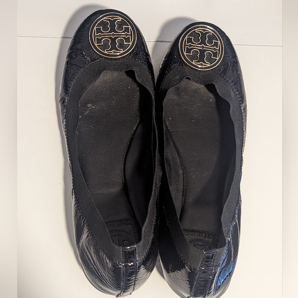 Tory Burch Caroline Patent Leather Ballet Flats - Picture 12 of 12